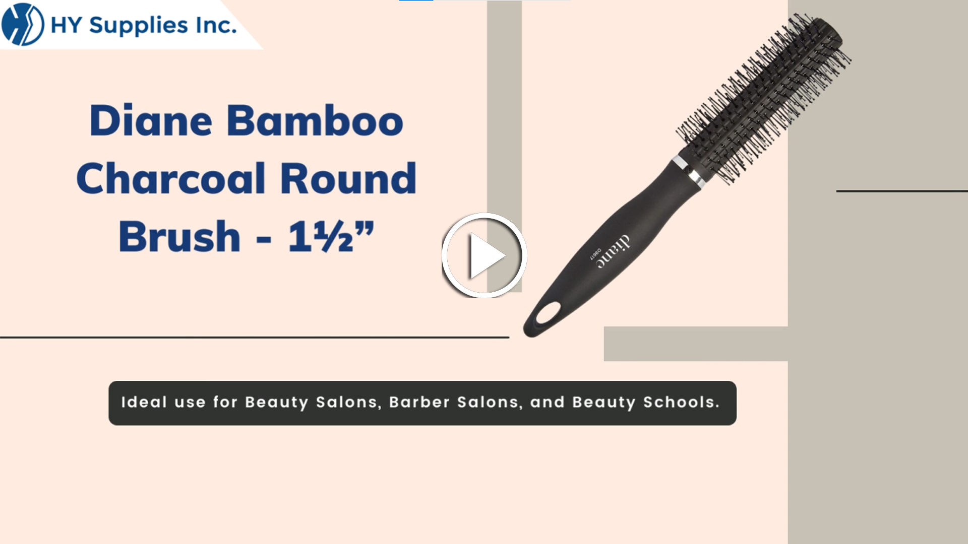 Diane Bamboo Charcoal Round Brush - 1½"